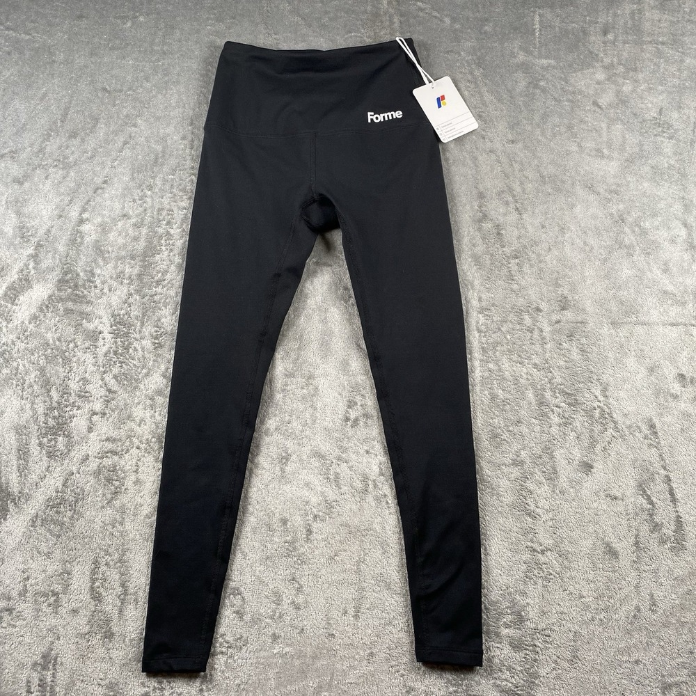 Forme Leggings Womens Size Small Black Posture Support Stretch Made‎ In USA NWT